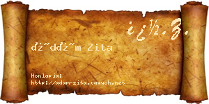 Ádám Zita névjegykártya