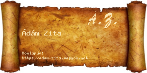 Ádám Zita névjegykártya